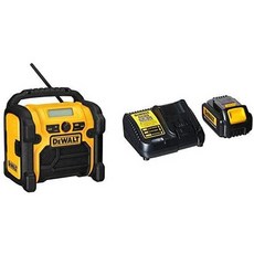 DEWALT DCR018 18V12V20V MAX Compact Worksite Radio with DCB200C Battery Pack Charger PROD130005216, 상세 설명 참조0