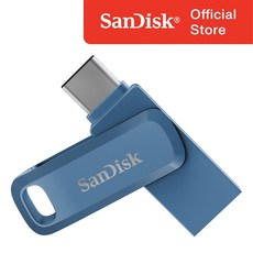 샌디스크 USB 메모리 DDC3 블루 C타입 OTG 3.2 대용량, 64GB