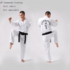 주짓수도복 유도복 패치 클래식 전체 자수 어린이 성인 ITF 태권도 유니폼