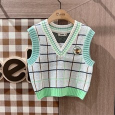 치크단정풀스웨터조끼