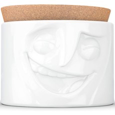 타쎈 도자기 그릇 컵 머그 스토리지 900ml 흰색 독일 제품 커피 차 설탕 보관, 기본, 1개