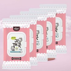 반려동물 귀티슈 5P 귀지제거 강아지 귀청소 고양이 관리