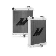 Mishimoto MMRAD-EVO-01H Half-Size Aluminum Radiato Mishimoto MMRAD-EVO-01H 하프 사이즈 알루미늄 라디에이터는 Mitsub, Silver, 1개