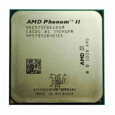 AMD Phenom II X4 975 블 에디션 3.6 GHz 쿼드 코어 CPU 프로세서 HDZ975FBK4DGM 소켓 AM3