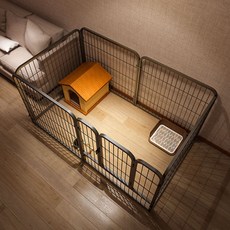  50-180CM강아지울타리-프리미엄/고양이 울타리/키높이-고양이펜스 굵기 키우기-강아지/고양이펜스, 블랙 