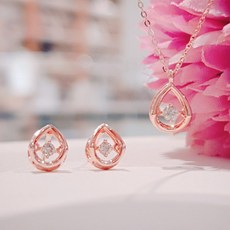 로제도르귀걸이목걸이세트