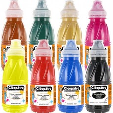 클라스코핀은 7가지 컬러 드로잉 잉크 세트 + 중국 잉크 1개 8가지 색상 250ml 병으로 구성되어 있습니