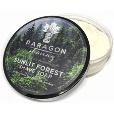 Mens Luxury Shaving Soap Cream-Premium Blend Formula-Sunlit Forest for Men by PARAGON SHAVING-두꺼운 거품과 우아한 향, 1
