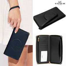 코치 뎀시 라지 휴대폰 가죽 장지갑 C4111 Dempsey Large Phone Leather Wallet