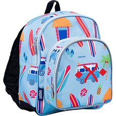 Pack'n Snack 12 인치 백팩 블루 서핑 캐빈 Vinyl Kids Monogram X 포함