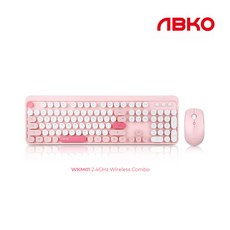 ABKO WKM01 무선 키보드 마우스 세트, 단일상품