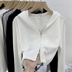 Zoravcky 여성 집업 가디건 재킷 베이직 코트 조거 숏 스포츠 아웃웨어 Mujer Hoddied 크롭탑 팜므 캐주얼 2022 봄