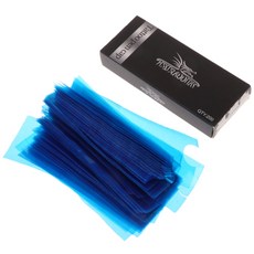 200pcs 타투 클립 코드 슬리브 일회용 플라스틱 위생 기계 커버 가방, 푸른, 1개