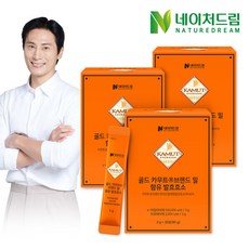 [정기배송] 네이처드림 골드 카무트 브랜드밀 함유 발효효소 3g 30포 3박스 / 고역가, 90g, 3개