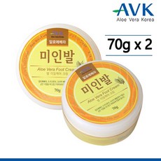 알로에베라 미인발크림 각질제거 발로션 뒤꿈치 발꿈치 갈라진발 건조한발 수분 발냄새제거 각질연화 메톨향 발케어 풋 크림 로션 바세린 70g 풋크림, 2개