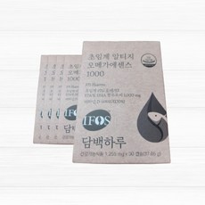 담백하루 오메가3 1090mg 4+1개 알티지 담백 오메가 혈행 눈 건강