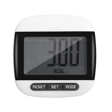 만보기 대형 LCD 방수 스텝 만보계 스포츠 칼로리 카운터 걷기 달리기 거리 피트니스 장비 1 개, [03] Black