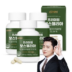 GNM자연의품격 프리미엄 보스웰리아 AKBA+KBA / 비타민D 망간 셀렌 칼슘 상어연골분말 건조효모, 3개, 1000mg, 30정