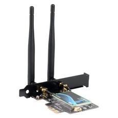 AX200 2974Mbps 무선 Wifi 어댑터 PCI-E 어댑터 2.4G/5Ghz 듀얼 밴드 블루투스 5.0 WiFi 수신기 안테나 네, 01 Black_04 미국