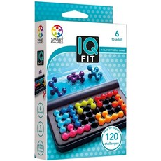 SMART GAMES IQ FIT, 單人邏輯遊戲，適合6歲以上，120個挑戰, 1組