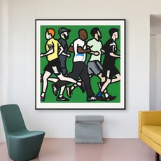 줄리안오피 그림 액자 Running Men 옵션 1, 골드
