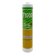 [낱개판매] 럭키실리콘 T1000 우레탄실리콘 방수용 크랙보수용 비오염성 친환경 실리콘 (백색 회색 녹색), T1000 - 백색, 1개