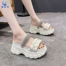 샤넬22년통굽슬리퍼