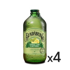 분다버그 레몬 라임 앤 비터스(자연발효) 375ml, 4개