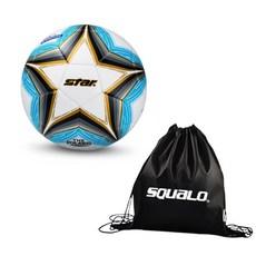  스타스포츠 더 폴라리스 3000 축구공 화이트 FIFA SB165FTB, 화이트 + 스쿠알로 공가방 