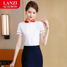 리치영원컴퍼니 워크웨어셔츠 바다 항공 언니 유니폼 오피스룩 금은방 카고 반팔 와이셔츠 호텔 판매부 고속철도 스승 작업복