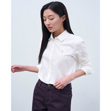 빈폴 LADIES [Essential] 옥스퍼드 솔리드 레귤러핏 셔츠 - 화이트 - 주크셔츠