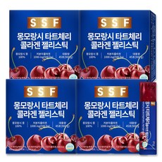 순수식품 몽모랑시 타트체리 저분자 피쉬 콜라겐 젤리 스틱 4박스 180포*20g(3600g) 대용량, 20g, 180개