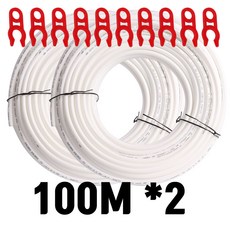 정수기호스 장거리 국산 6mm 안전커버링 투라인 50M 100M (옵션선택), 국산6mm호스200M(100Mx2), 1개