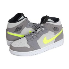 나이키 조던 윈드스톰 그레이볼트 패션 하이탑 운동화 AIR JORDAN AIR JORDAN 1 MID GREY VOLT