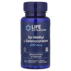 라이프익스텐션 셀레늄 Se메틸 L셀레노시스테인 200mcg 90정 베지캡슐 Selenium, 2개
