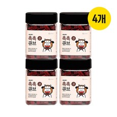 뽀시래기 촉촉큐브 강아지 간식, 한우, 180g, 4개 - 강아지큐브간식