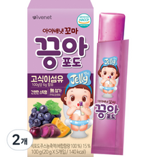 아이배냇 꼬마 끙아젤리 포도, 20개, 포도맛, 100g