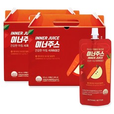 낫띵베럴 마시는 식물성 유산균 이너주스 사과당근, 120ml, 20개