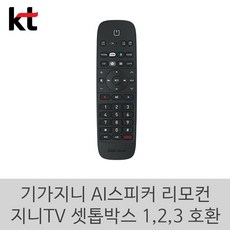 KT 정품 기가지니 AI 스피커 리모컨 지니TV 1 2 3 호환 CT-1100 CT-1101 CT-101 CT1107 KI1100, 1개