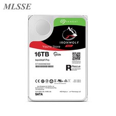 Seagate IronWolf Pro 데스크톱 하드 드라이브 HDD 16TB 내부 7200RPM 3.5인치 ST16000NE000, 한개옵션0 - st16000ne000