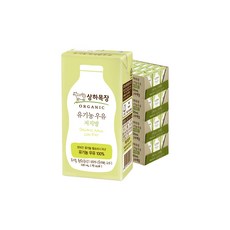 상하목장 유기농 저지방 멸균우유, 96개, 200ml