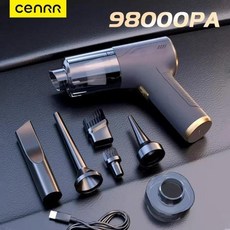 핸디 미니 차량용 청소기 CENRR 98000PA 자동차 진공 강력한 무선 휴대용 에어건 차량, 공식표준, Pro 4hepa Bag