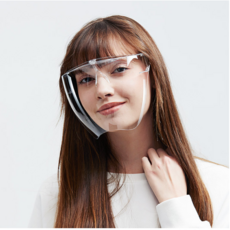 1Pc Faceshield 2021 투명 풀 페이스 커버 마스크 안전 고글 안티 오일 안티 안개 주방 페이스 실드 야외 라이딩 페이스 마스크|, transparent color
