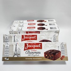 자케 쫀득한 미니 브라우니 크런키 헤이즐넛 초코칩 프랑스 사무실 간식 150g x 5, 5개