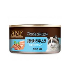 에이엔에프 고양이 간식캔, 참치치킨무스, 95g, 24개