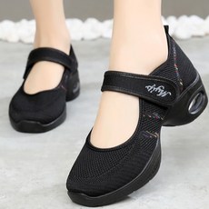 운동화 여성 쿠션런닝화 소프트 밑창 논슬립 미끄럼방지 무용신발 배기 아쿠아 캐주얼화 노 북경 패브릭슈즈