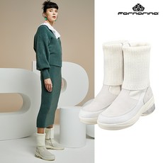 [포나리나]여성 하이크업 6.5cm 소가죽 니트 3-WAY 부츠 F202SE02IV