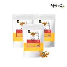 산자나무 열매 100% 비타민나무열매 가루 씨벅톤 분말 파우더 1kg 3팩