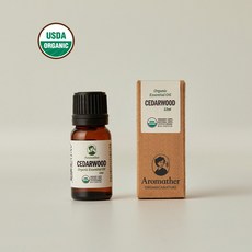 아로마더 USDA 오가닉 시더우드 에센셜 오일 12ML 모로코, 1개