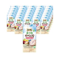 영양만점 내아이애 유기농 떡뻥 쌀과자 4종 세트 120g 2세트, ONE COLOR, 바나나 + 블루베리 + 비트 혼합맛  15G